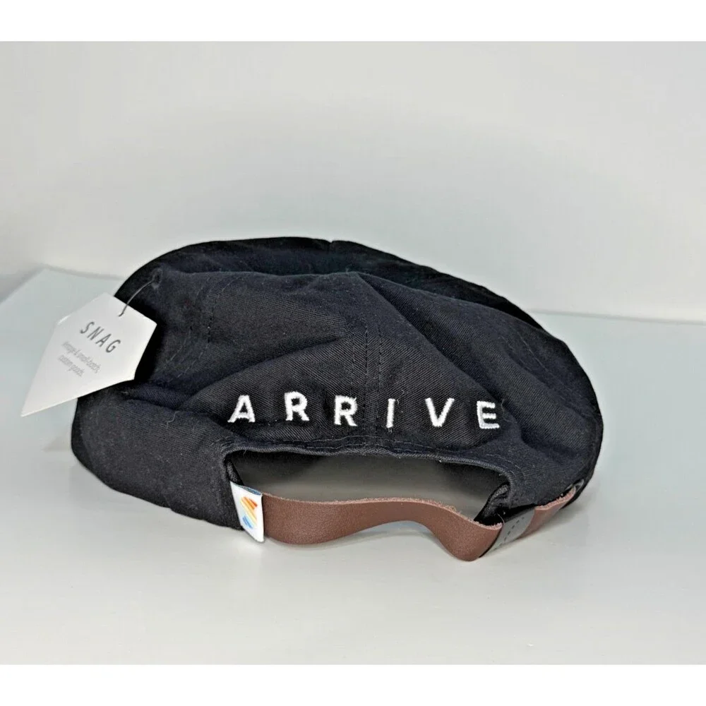 SNAG We Deliver So You Can Rope Hat Black Strapback Arrive Cap NWT